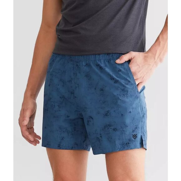 Veece Washed Active Stretch Short 5" - M Dusty Blue - Picture 1 of 6